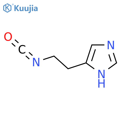 5-(2-isocyanatoethyl)-1H-imidazole structure