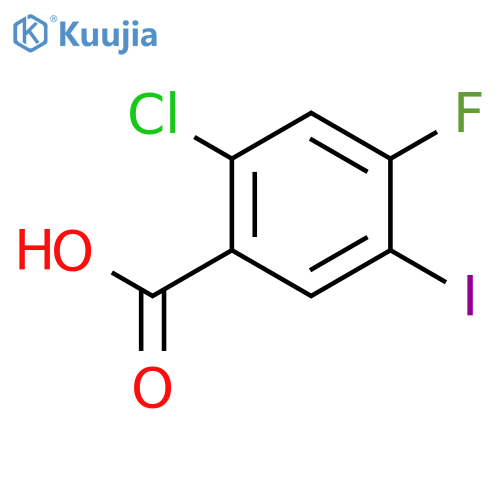 2-Chloro-4-fluoro-5-iodo-benzoic Acid structure