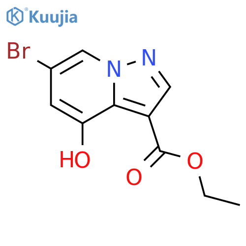 ethyl 6-bromo-4-hydroxy-pyrazolo[1,5-a]pyridine-3-carboxylate structure