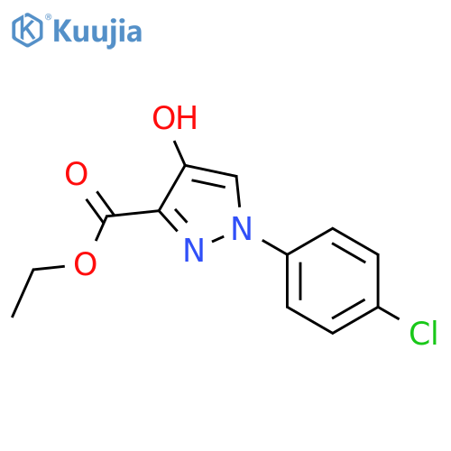 ETHYL 1-(4-CHLOROPHENYL)-4-HYDROXY-1H-PYRAZOLE-3-CARBOXYLATE structure