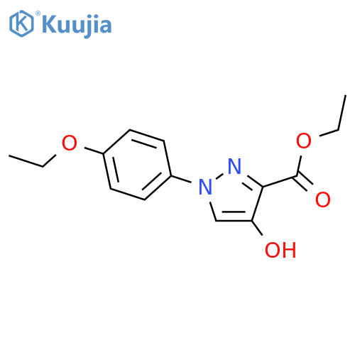 ETHYL 1-(4-ETHOXYPHENYL)-4-HYDROXY-1H-PYRAZOLE-3-CARBOXYLATE structure