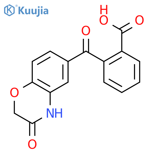 2-(3-Oxo-3,4-dihydro-2H-benzo[b][1,4]oxazine-6-carbonyl)benzoic acid structure