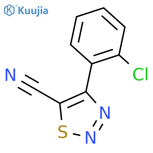 4-(2-Chlorophenyl)-1,2,3-thiadiazole-5-carbonitrile structure