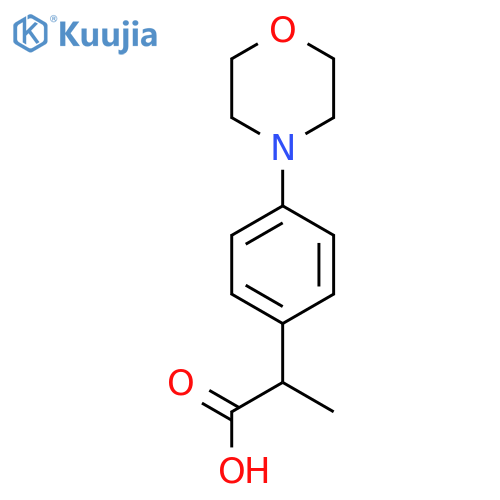 2-[4-(Morpholin-4-yl)phenyl]propanoic acid structure