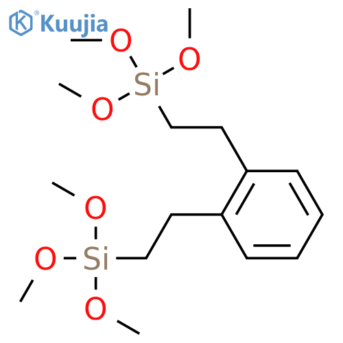Benzene,bis[(trimethoxysilyl)ethyl]- structure
