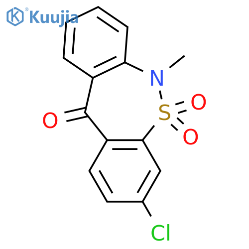 3-Chloro-6-methyl-dibenzoc,f1,2thiazepin-11(6H)-one 5,5-Dioxide structure