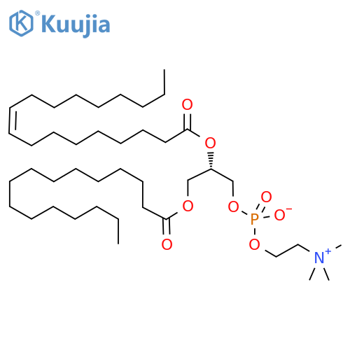3-palmitoyl-2-oleoyl-sn-glycero-1-phosphocholine structure