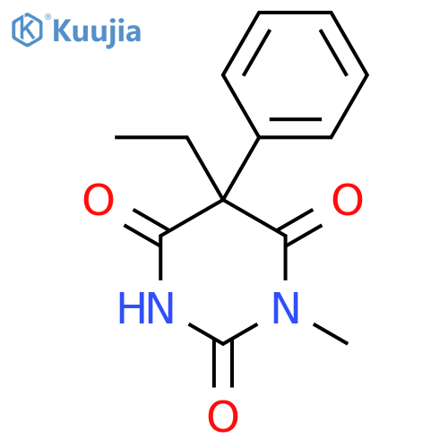 2,4,6(1H,3H,5H)-Pyrimidinetrione,5-ethyl-1-methyl-5-phenyl-, (5S)- structure