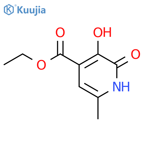 4-Pyridinecarboxylic acid, 1,2-dihydro-3-hydroxy-6-methyl-2-oxo-, ethylester structure