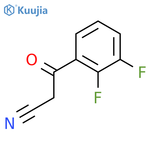 2,3-Difluorobenzoylacetonitrile structure