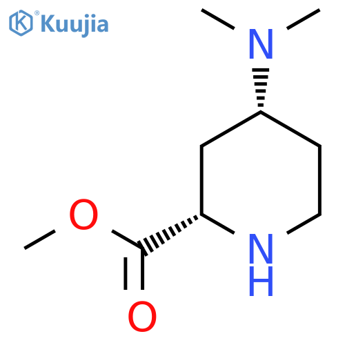 rac-methyl (2R,4S)-4-(dimethylamino)piperidine-2-carboxylate structure