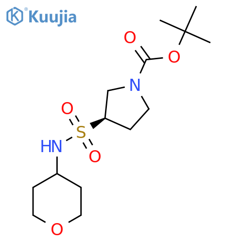 tert-butyl (3R)-3-(oxan-4-yl)sulfamoylpyrrolidine-1-carboxylate structure