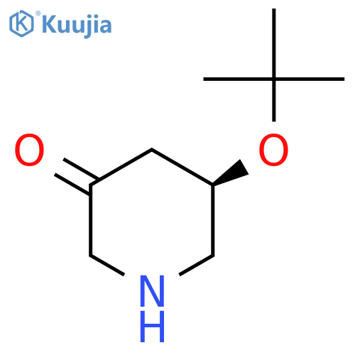 (5R)-5-(tert-butoxy)piperidin-3-one structure