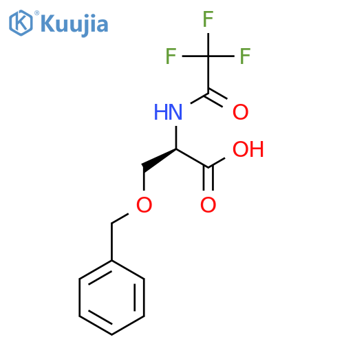 (2R)-3-(benzyloxy)-2-(trifluoroacetamido)propanoic acid structure