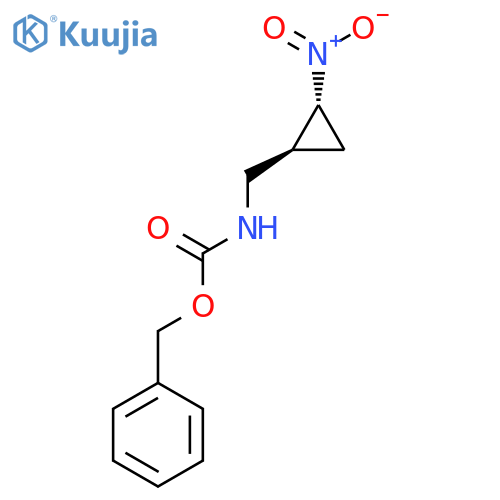 rac-benzyl N-{(1R,2S)-2-nitrocyclopropylmethyl}carbamate structure