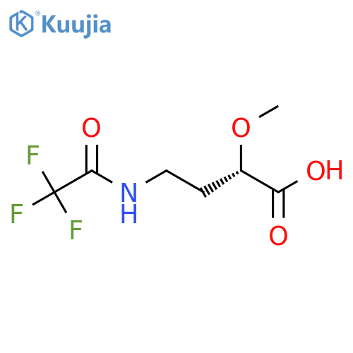 (2S)-2-methoxy-4-(2,2,2-trifluoroacetamido)butanoic acid structure