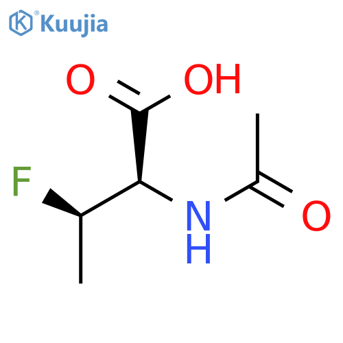 (2R,3R)-2-acetamido-3-fluorobutanoic acid structure