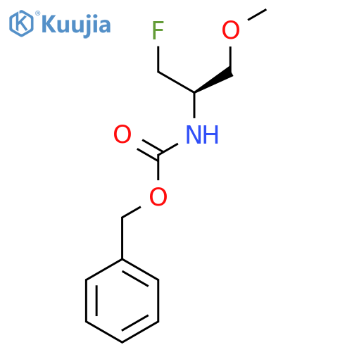 benzyl N-[(2R)-1-fluoro-3-methoxypropan-2-yl]carbamate structure