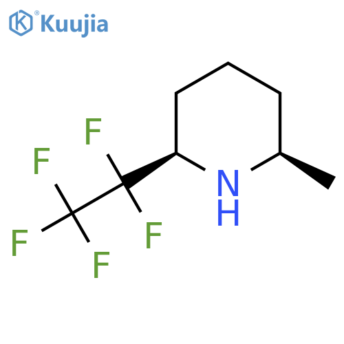rac-(2R,6R)-2-methyl-6-(1,1,2,2,2-pentafluoroethyl)piperidine structure