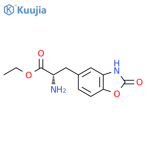 ethyl (2S)-2-amino-3-(2-oxo-2,3-dihydro-1,3-benzoxazol-5-yl)propanoate structure