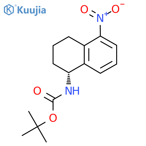 tert-butyl N-(1R)-5-nitro-1,2,3,4-tetrahydronaphthalen-1-ylcarbamate structure