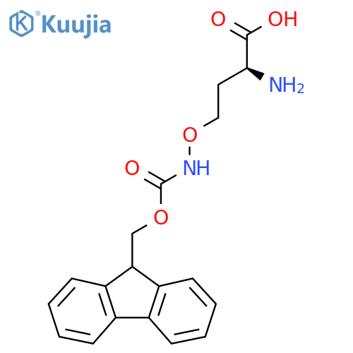 (2S)-2-amino-4-({(9H-fluoren-9-yl)methoxycarbonyl}amino)oxybutanoic acid structure