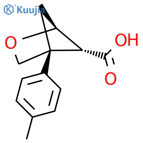 rac-(1R,4S,5S)-4-(4-methylphenyl)-2-oxabicyclo2.1.1hexane-5-carboxylic acid structure