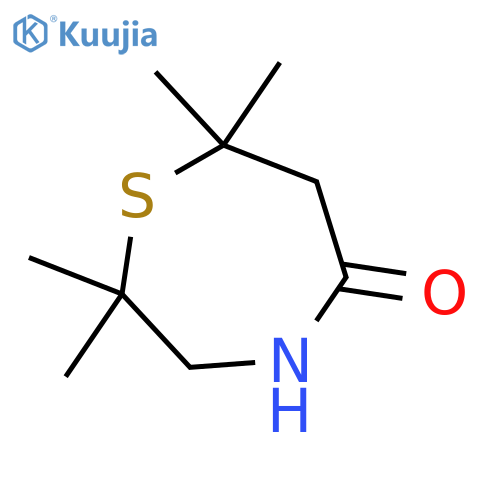 2,2,7,7-Tetramethyl-1,4-thiazepan-5-one structure