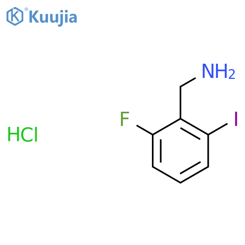 (2-fluoro-6-iodophenyl)methanamine hydrochloride structure