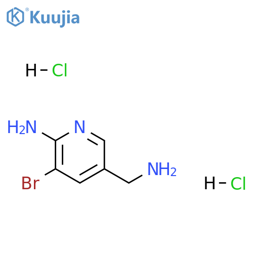 5-(aminomethyl)-3-bromopyridin-2-amine dihydrochloride structure