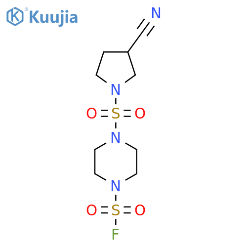 4-(3-cyanopyrrolidin-1-yl)sulfonylpiperazine-1-sulfonyl fluoride structure