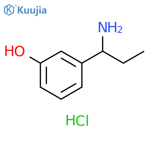 3-(1-Aminopropyl)phenol hydrochloride structure