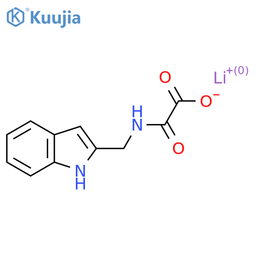 lithium(1+) {(1H-indol-2-yl)methylcarbamoyl}formate structure