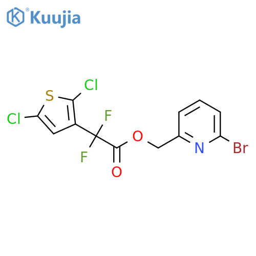 (6-Bromopyridin-2-yl)methyl 2-(2,5-dichlorothiophen-3-yl)-2,2-difluoroacetate structure