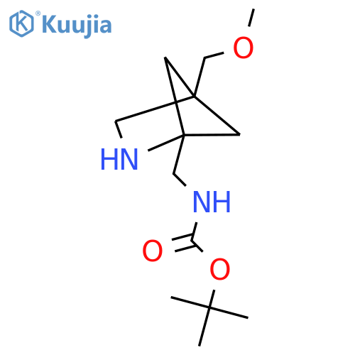tert-butyl N-{4-(methoxymethyl)-2-azabicyclo2.1.1hexan-1-ylmethyl}carbamate structure