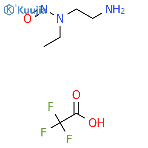 (2-aminoethyl)(ethyl)nitrosoamine, trifluoroacetic acid structure
