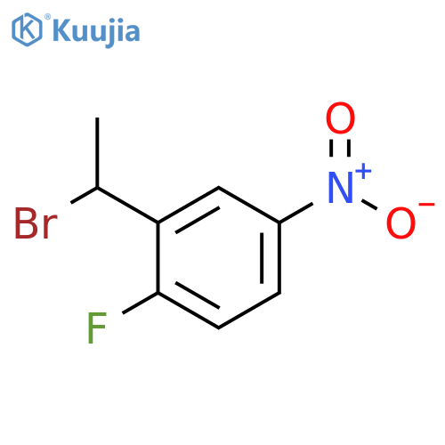 2-(1-Bromoethyl)-1-fluoro-4-nitrobenzene structure