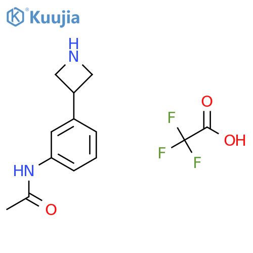 N-[3-(azetidin-3-yl)phenyl]acetamide; trifluoroacetic acid structure