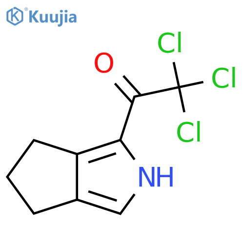 2,2,2-trichloro-1-{2H,4H,5H,6H-cyclopentacpyrrol-1-yl}ethan-1-one structure