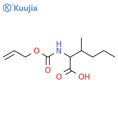 3-methyl-2-{(prop-2-en-1-yloxy)carbonylamino}hexanoic acid structure