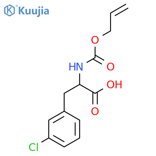 3-(3-chlorophenyl)-2-{(prop-2-en-1-yloxy)carbonylamino}propanoic acid structure