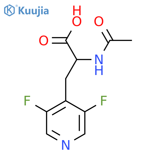 3-(3,5-Difluoropyridin-4-yl)-2-acetamidopropanoic acid structure