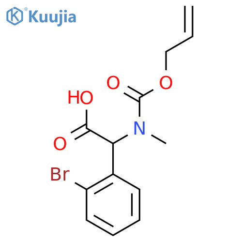 2-(2-bromophenyl)-2-{methyl(prop-2-en-1-yloxy)carbonylamino}acetic acid structure