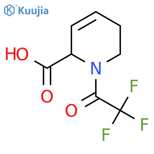 1-(Trifluoroacetyl)-1,2,5,6-tetrahydropyridine-2-carboxylic acid structure