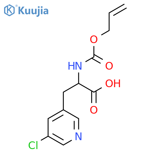 3-(5-chloropyridin-3-yl)-2-{(prop-2-en-1-yloxy)carbonylamino}propanoic acid structure