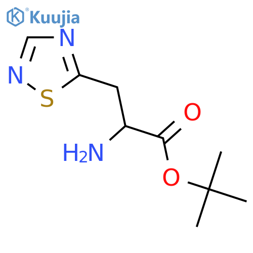 Tert-butyl 2-amino-3-(1,2,4-thiadiazol-5-yl)propanoate structure