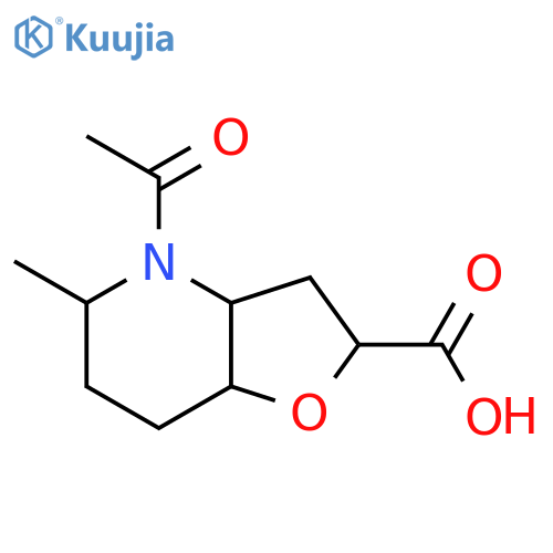4-acetyl-5-methyl-octahydrofuro3,2-bpyridine-2-carboxylic acid structure