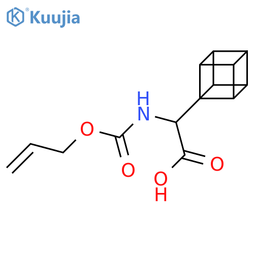 2-(cuban-1-yl)-2-{(prop-2-en-1-yloxy)carbonylamino}acetic acid structure