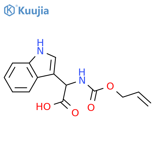 2-(1H-indol-3-yl)-2-{[(prop-2-en-1-yloxy)carbonyl]amino}acetic acid structure