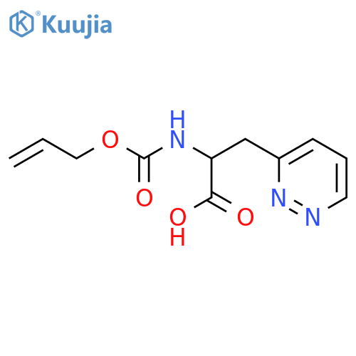 2-{(prop-2-en-1-yloxy)carbonylamino}-3-(pyridazin-3-yl)propanoic acid structure